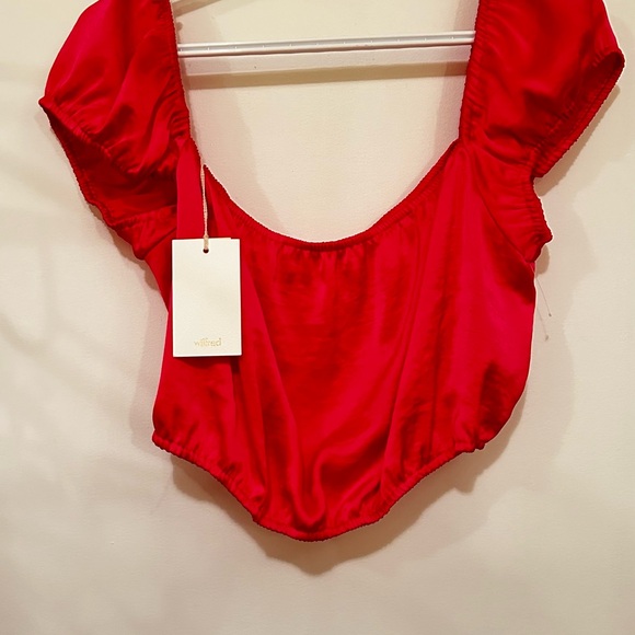 Wilfred Ethereal Satin Blouse NWT - Picture 6 of 10